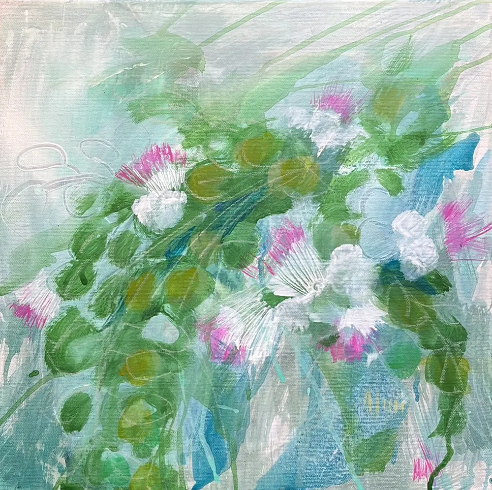 ama_cace_capers_flowers_acrylic_on_canvas_40x40_cm
